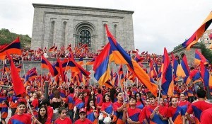 Armenian Flags. Independece