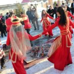 Trndez. National dances across the bonfire