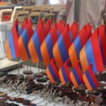 Armenian flags, Vernissage