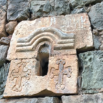 A fragment of Holy Stepanos Church in Togh, Hadrut from the 13th century